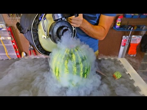Pouring Liquid Nitrogen in Watermelon - UCkDbLiXbx6CIRZuyW9sZK1g