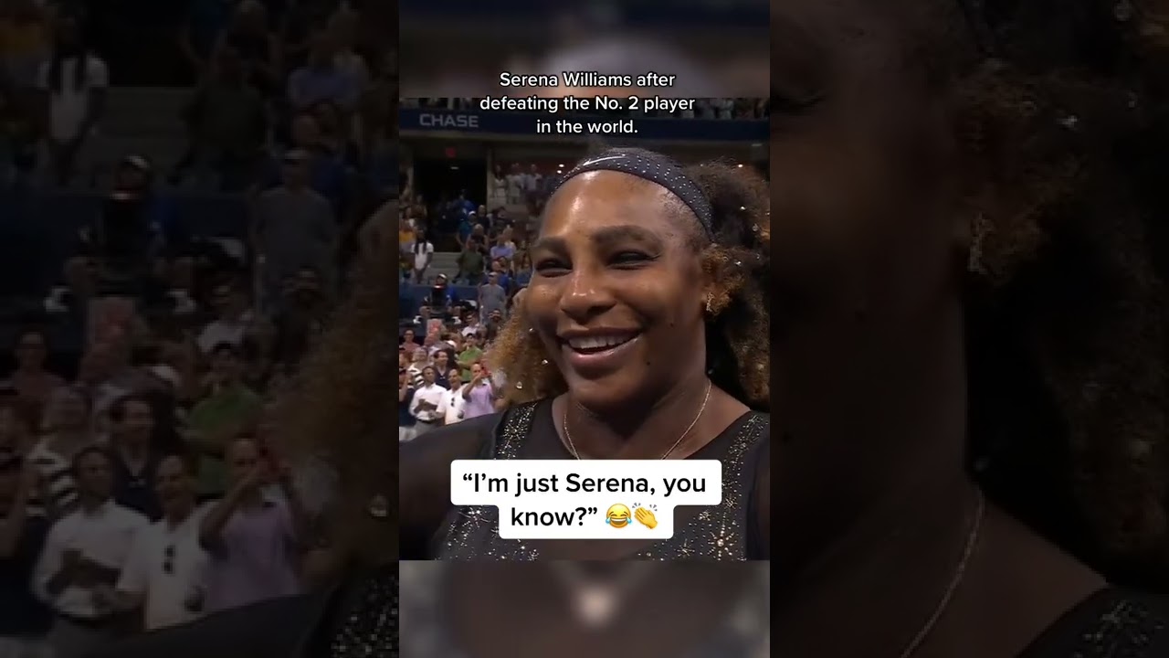 Serena’s just being herself 😂💪