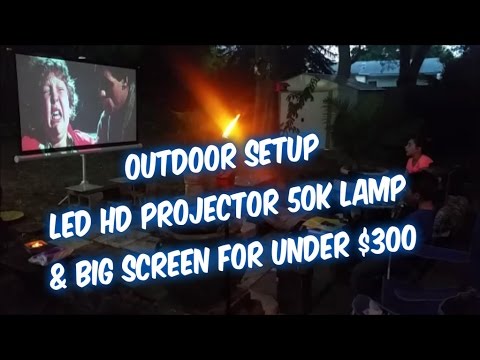 How to Setup HD projector and screen outdoors without AC electricity under 300usd - UCUfgq9Gn8S041qQFl0C-CEQ