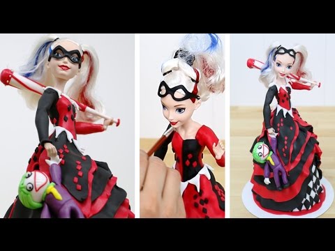 HARLEY QUINN Toy Doll CAKE  How To Decorate by CakesStepbyStep - UCjA7GKp_yxbtw896DCpLHmQ