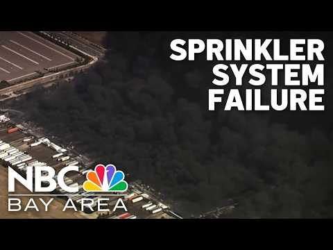 Investigators looking into sprinkler system failure during Tracy warehouse fire