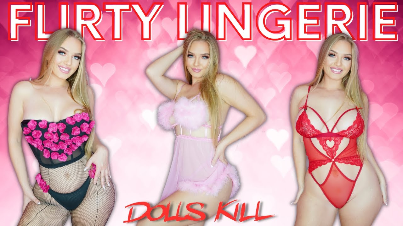 Dolls Kill Valentine’s Day Stunning Lingerie Intimates Try On Haul | Badd Angel Lingerie Review