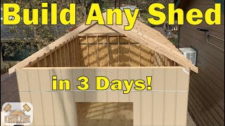 99 - How to build a Shed DIY Back Yard Storage part 1 Foundation and Floor