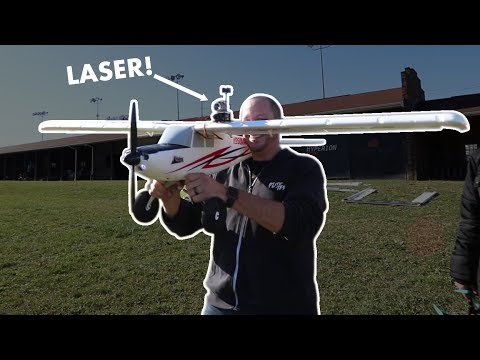 LASER TAG ON RC AIRPLANE TEST | VLOG0128 - UC9zTuyWffK9ckEz1216noAw