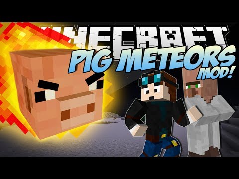 Minecraft | PIG METEORS MOD! (Giant Pigs Destroy the City!) | Mod Showcase - UCS5Oz6CHmeoF7vSad0qqXfw