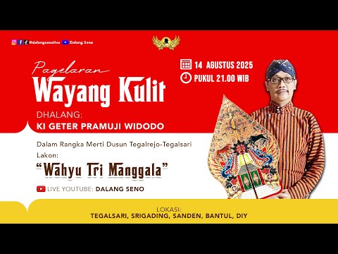 #LiveStreaming Wayangkulit Ki Geter Pramuji Widodo - WAHYU TRIMANGGALA