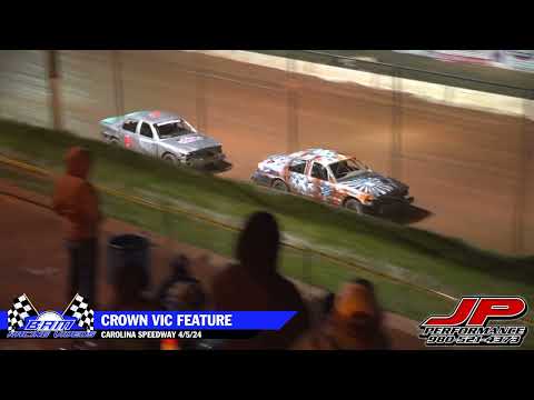 Crown Vic Feature - Carolina Speedway 4/5/24 - dirt track racing video image