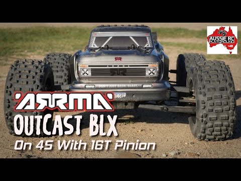 ARRMA OutCast BLX on 4S with 16T Pinion - UCOfR0NE5V7IHhMABstt11kA