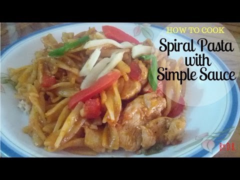 How to Cook Spiral Pasta with Simple Sauce