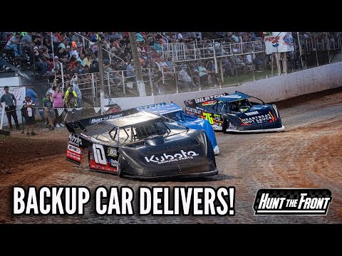 In a Borrowed Backup Car! Battling Upfront at Lake Cumberland Speedway - dirt track racing video image