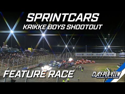 Sprintcars | Krikke Boys Shootout - A-Main - Perth Motorplex - 18th Feb 2023 | Clay-Per-View - dirt track racing video image