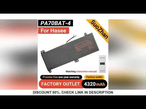 SUOZAHN 15V 66WH 4320MAH PA70BAT-4 Laptop Battery For Hasee Erazer G97E G99E X7855 X7857 X7859 CBA7S