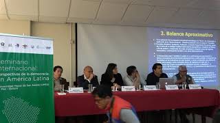 Seminario Internacional, Perspectivas de la Democracia en América Latina - Mesa 3: Democracia y Cultura Política