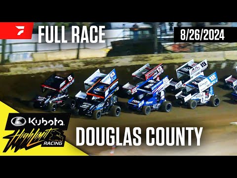 FULL RACE: Kubota High Limit Racing at Douglas County Dirtrack 8/26/2024 - dirt track racing video image