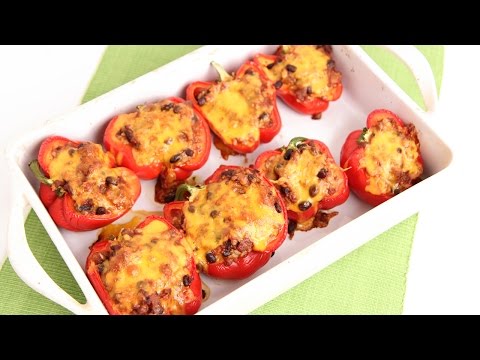 Chili Stuffed Peppers Recipe - Laura Vitale - Laura in the Kitchen Episode 820 - UCNbngWUqL2eqRw12yAwcICg