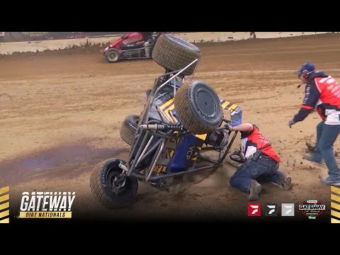 Midget Race Of The Year Contender | Castrol Gateway Dirt Nationals Finale - dirt track racing video image