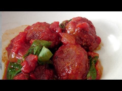 Turkey Meatballs in Cacciatore Sauce - Recipe - Laura Vitale Laura in the Kitchen Ep 189 - UCNbngWUqL2eqRw12yAwcICg