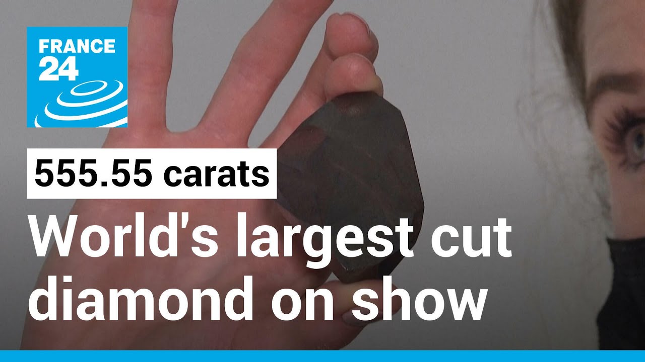 555.55 carats: World’s largest cut diamond on display for first time • FRANCE 24 English