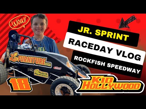Rockfish Speedway Jr. Sprint Raceday Vlog with Blaze Belanger 5-20-23 - dirt track racing video image