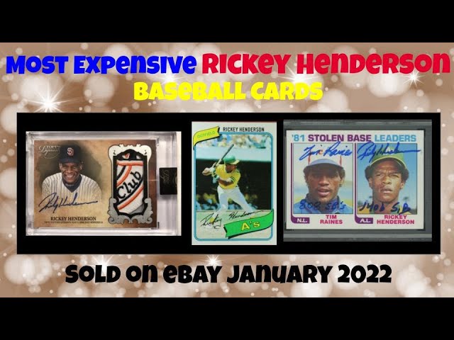 How Much Is Rickey Henderson’s Baseball Card Worth?