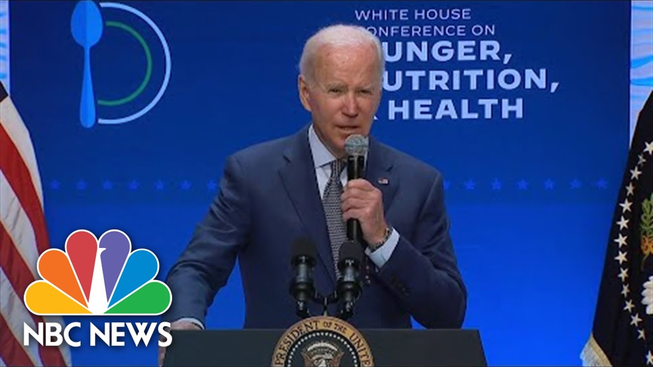Biden Discusses National Strategy To End Hunger In America By 2030
