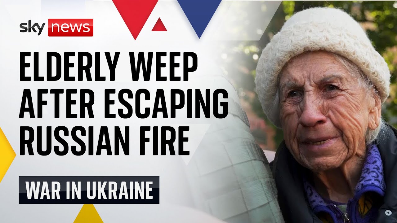 Ukraine War: Elderly weep after escaping floods & Russian fire