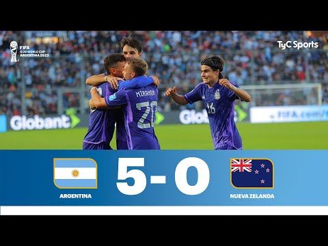 Argentina 5 - 0 Nueva Zelanda