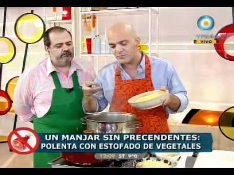 Súper polenta cremosa con estofado de vegetales - UCb8W2JPNwMtV4xA0LFb3LUw