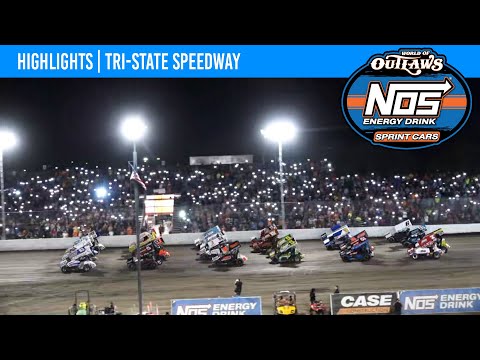 World of Outlaws NOS Energy Drink Sprint Cars Tri-State Speedway, April 23, 2022 | HIGHLIGHTS - dirt track racing video image