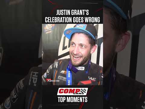Justin Grant’s Celebration Goes Wrong #COMPTopMoments - dirt track racing video image