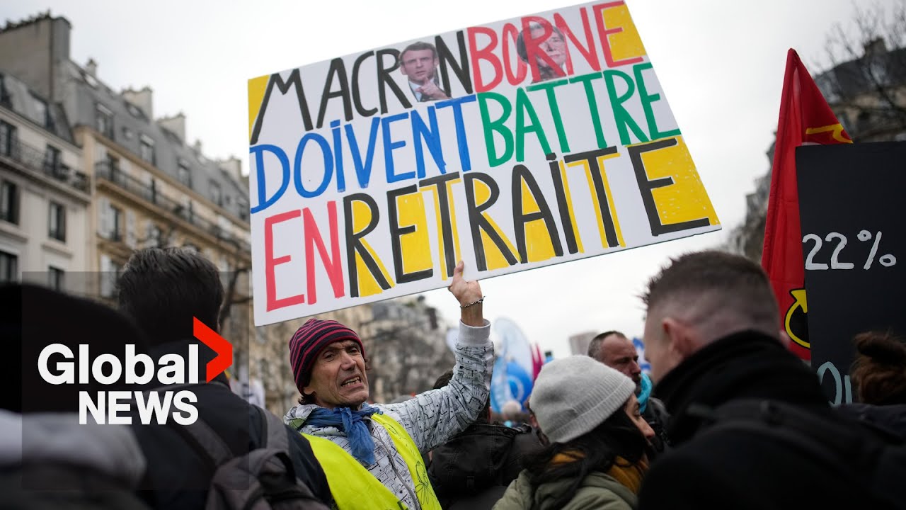 France protests: Thousands march in Paris against Macron’s plan to up retirement age