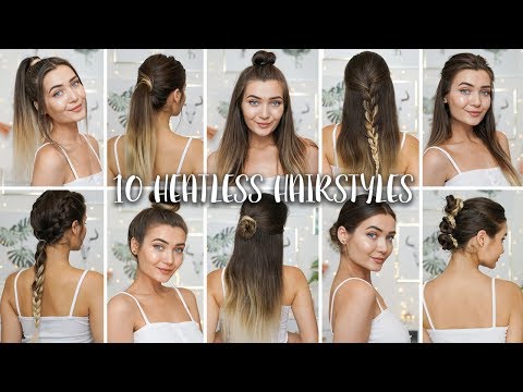 10 EASY HEATLESS BACK TO SCHOOL HAIRSTYLES! - UCBKFH7bU2ebvO68FtuGjyyw