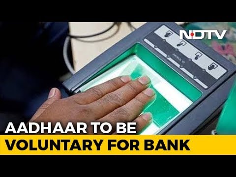 WATCH #Aadhaar To Be VOLUNTARY For Banking, Phones. Centre Takes First STEP #India