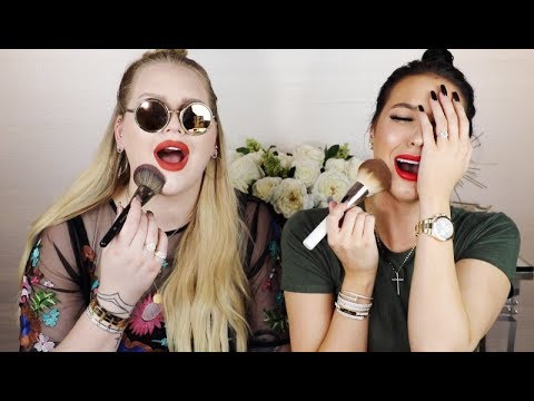 10 MINUTE GLAM AF MAKEUP CHALLENGE Ft. NIKKIE TUTORIALS
