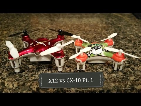 Syma X12 vs Cheerson CX-10 Outdoors Pt. 1 - UCNUx9bQyEI0k6CQpo4TaNAw