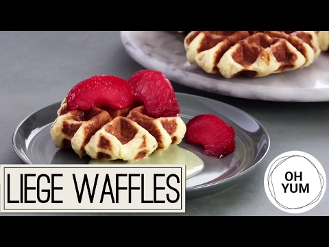 Liege Waffles with Spiced Plums | Oh Yum - UCr_RedQch0OK-fSKy80C3iQ