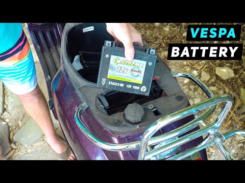 Sostituzione Batteria Piaggio Vespa Lx