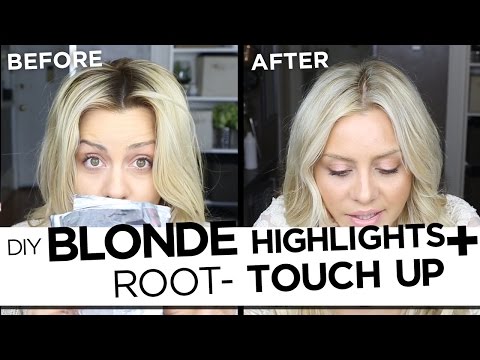 DIY Blonde Highlights And Root Touch Up Tutorial - My Updated Hair Routine - UCNCVZv2H9BXoA9UNI6TUSVw