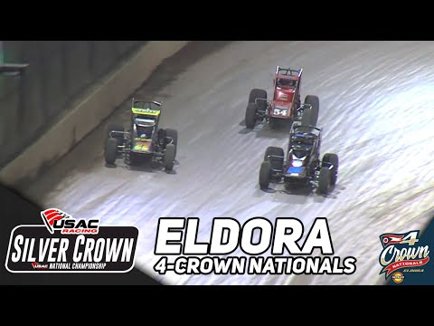 HIGHLIGHTS: USAC Silver Crown National Championship | Eldora Speedway | 4-Crown | September 23, 2023 - dirt track racing video image