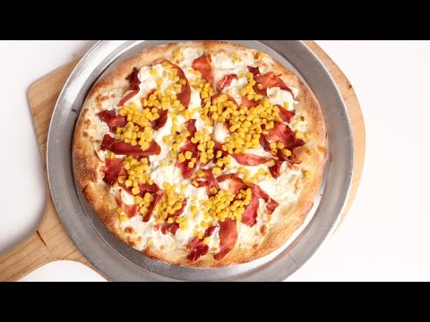 Prosciutto Corn & Ricotta Pizza Recipe - Laura Vitale - Laura in the Kitchen Episode 959 - UCNbngWUqL2eqRw12yAwcICg