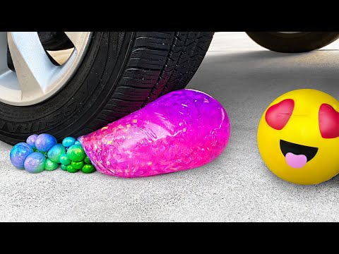 Crushing Crunchy & Soft Things by Car! - Floral Foam, Squishy, Eggs and More! - UC6gqv2Naj9JiowZgHfPstmg