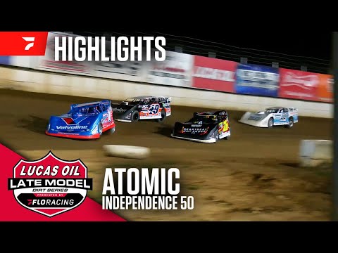 Independence 50 | Lucas Oil Late Model Dirt Series at Atomic Speedway 7/4/25 | Highlights - dirt track racing video image