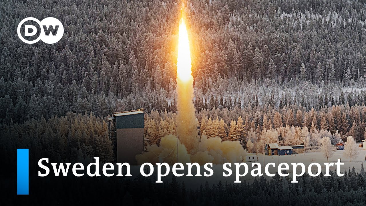EU opens first mainland satellite launch port in Arctic Sweden | DW News