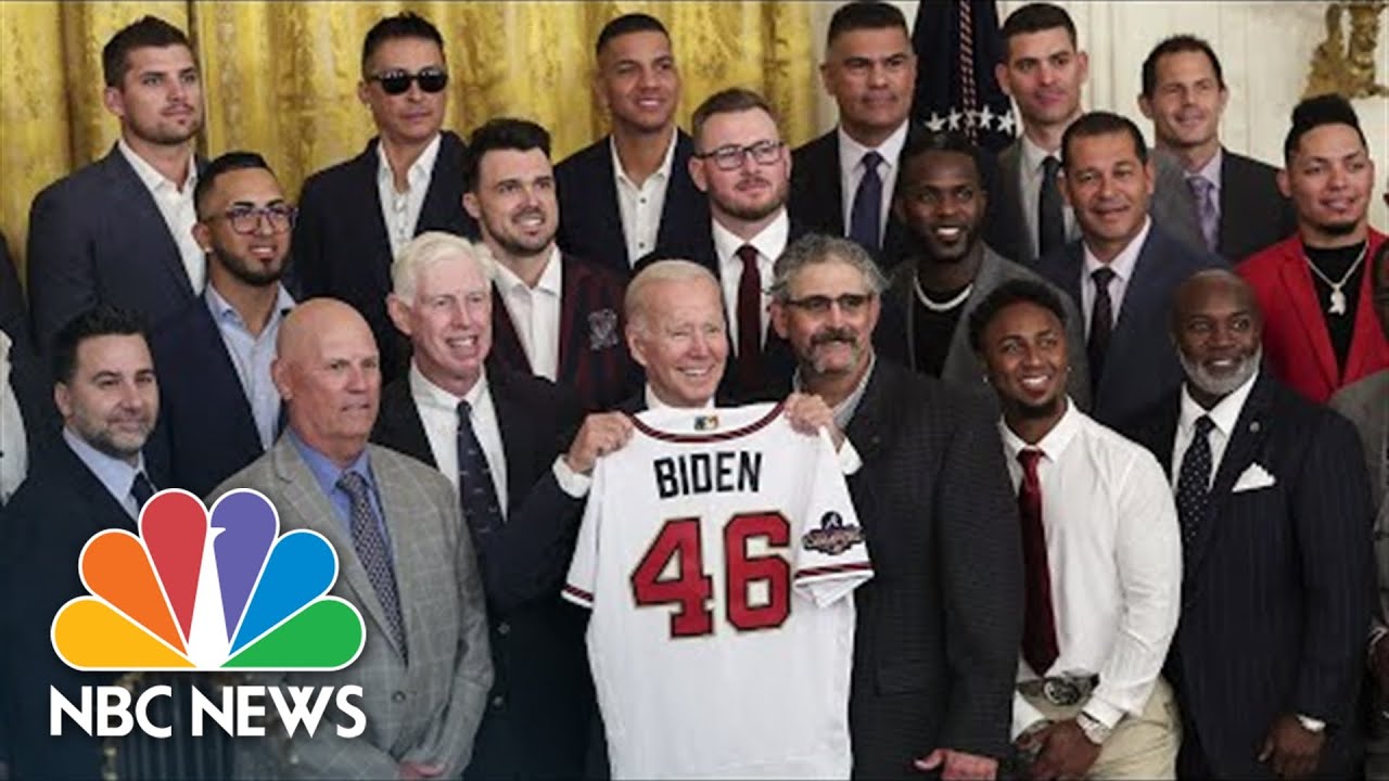 Biden Hosts Atlanta Braves To Celebrate World Series Championship At The White House