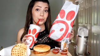 ASMR Chick Fil A Mukbang Rambling Eating Sounds YouLoop