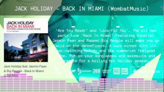 Jack Holiday - Back In Miami [WombatMusic/Sirup] - TEASER