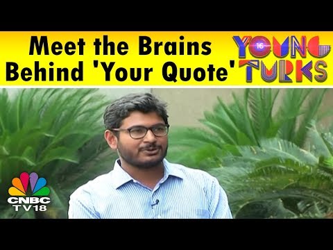  WATCH #Startup YOUNG TURKS | Meet the Brains Behind 'Your Quote': A Content Creation & Sharing PLATFORM #India #Special