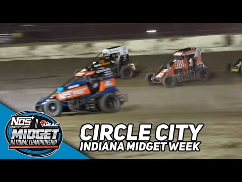 Indiana Midget Week | USAC Midgets at Circle City Raceway - dirt track racing video image
