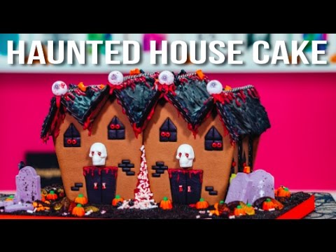 How To Make A HALLOWEEN HAUNTED HOUSE CAKE! Marble Cake With A Ghoulish Graveyard Of Goodies! - UCvM1hVcRJmVWDtATYarC0KA