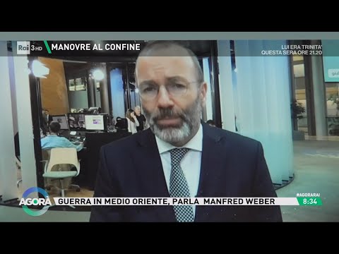 Immigrazione parla Manfred Weber - Agorà 20/10/2023